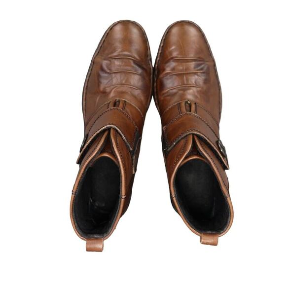 Josef Seibel Shoes Womens 37 Booties Fashion Classic Calla Leather Strap Slouchy - Picture 8 of 16